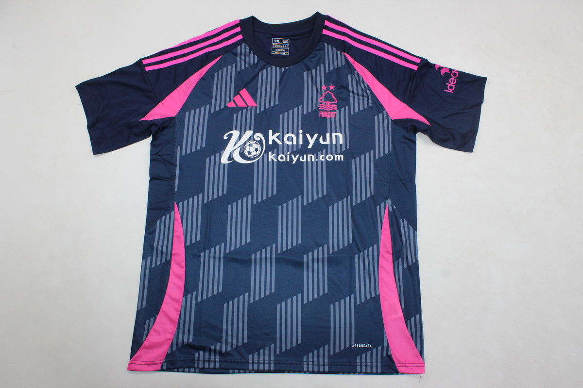 AAA Quality Nottingham Forest 24/25 Away Navy Blue/Pink Jersey